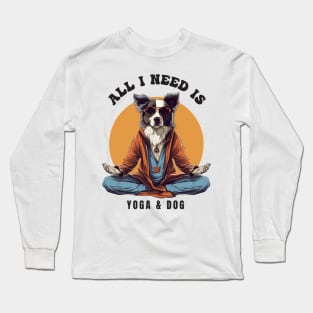 Dog Doing Yoga Long Sleeve T-Shirt